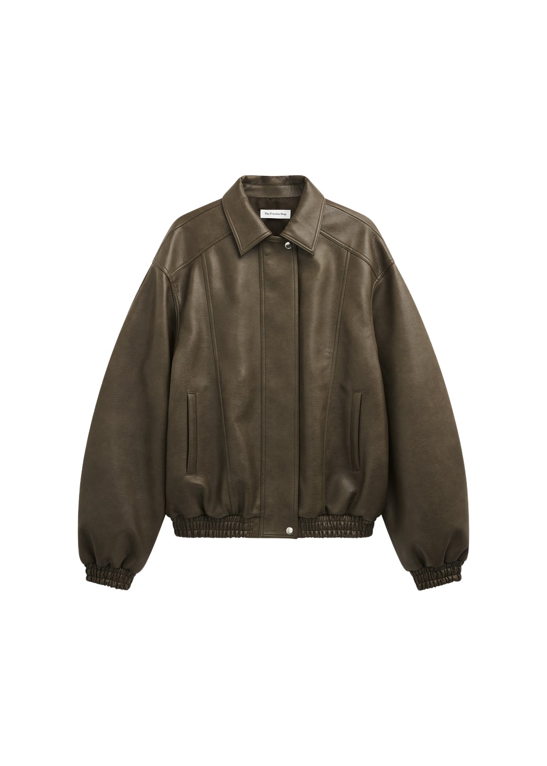 The-Frankie-Shop-Prescott-Faux-Leather-Jacket-Moss-Green-coveti-1198256_nobg The Frankie Shop Prescott Faux Leather Jacket - Moss Green - Oversized Minimalist Jackets in Green - Shop at Luxury Shoes