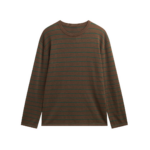 The Frankie Shop Sena Knit Pullover - Brown/Green Stripe - Oversized Minimalist Knitwear in Brown - Shop at Luxury Shoes 
