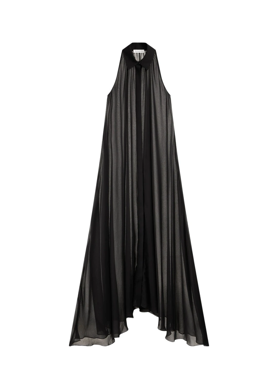 The-Frankie-Shop-Sukie-Sheer-Halterneck-Dress-Black-coveti-933118_nobg The Frankie Shop Sukie Sheer Halterneck Dress - Black - Oversized Minimalist Dresses in Black - Shop at Luxury Shoes