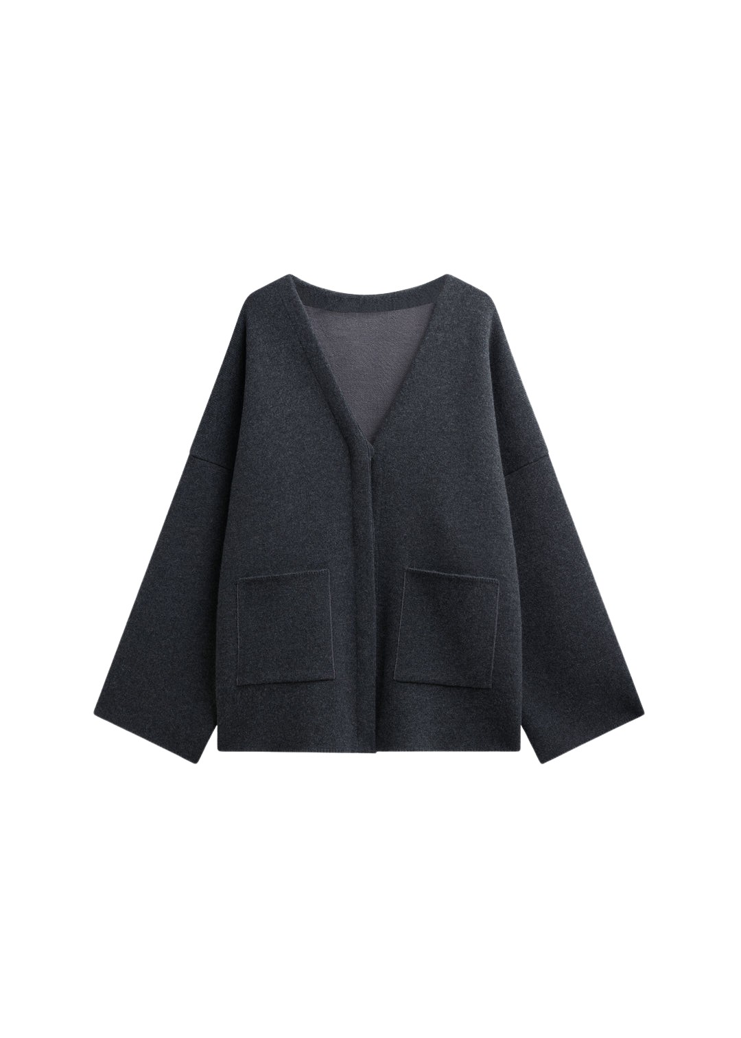The-Frankie-Shop-Tynset-Oversized-Cardigan-Charcoal-coveti-871478_nobg The Frankie Shop Tynset Oversized Cardigan - Charcoal - Oversized Minimalist Knitwear in Blue - Shop at Luxury Shoes