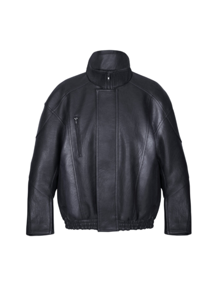 The Frankie Shop Zion Quilted Bomber Jacket - Black - Oversized Minimalist Jackets in Black - Shop at Luxury Shoes 