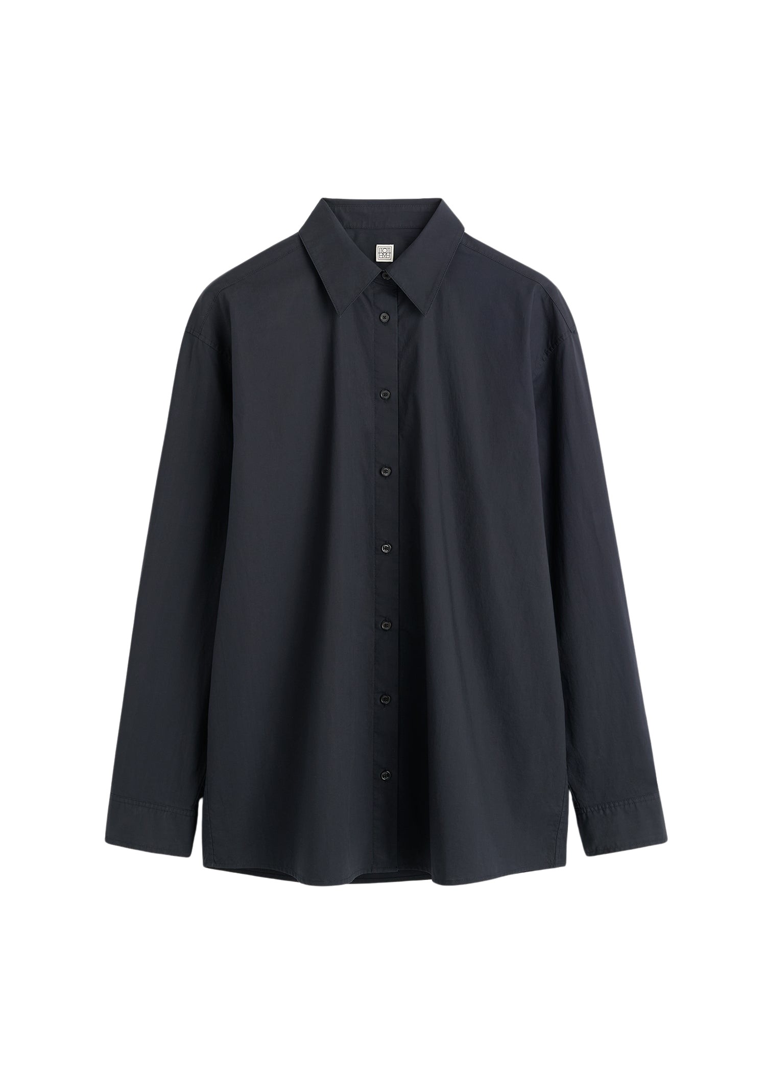Toteme-Classic-tumbled-shirt-midnight26698_nobg Toteme Tops with minimalist design at Luxury Shoes