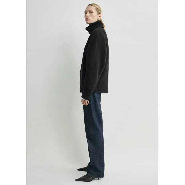 Double-knit turtleneck black - Image 3