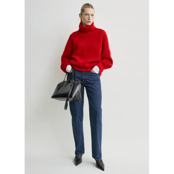 Double-knit turtleneck poppy - Image 3