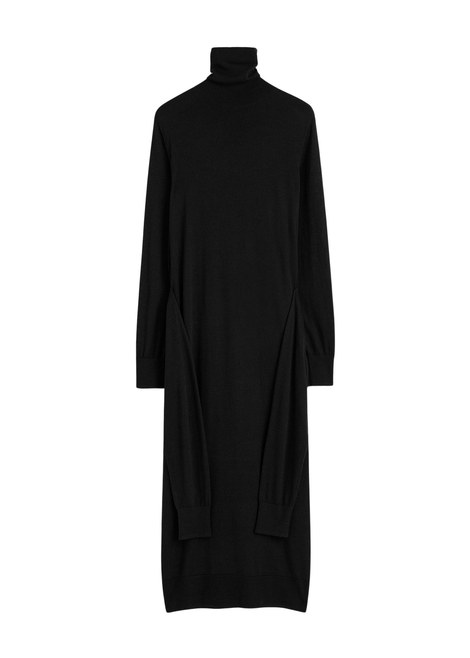 Toteme-Double-sleeve-turtleneck-dress-black81188_nobg Toteme Dresses with minimalist design at Luxury Shoes