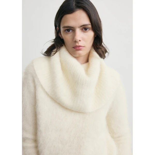 Funnel alpaca-blend knit milk - Image 5