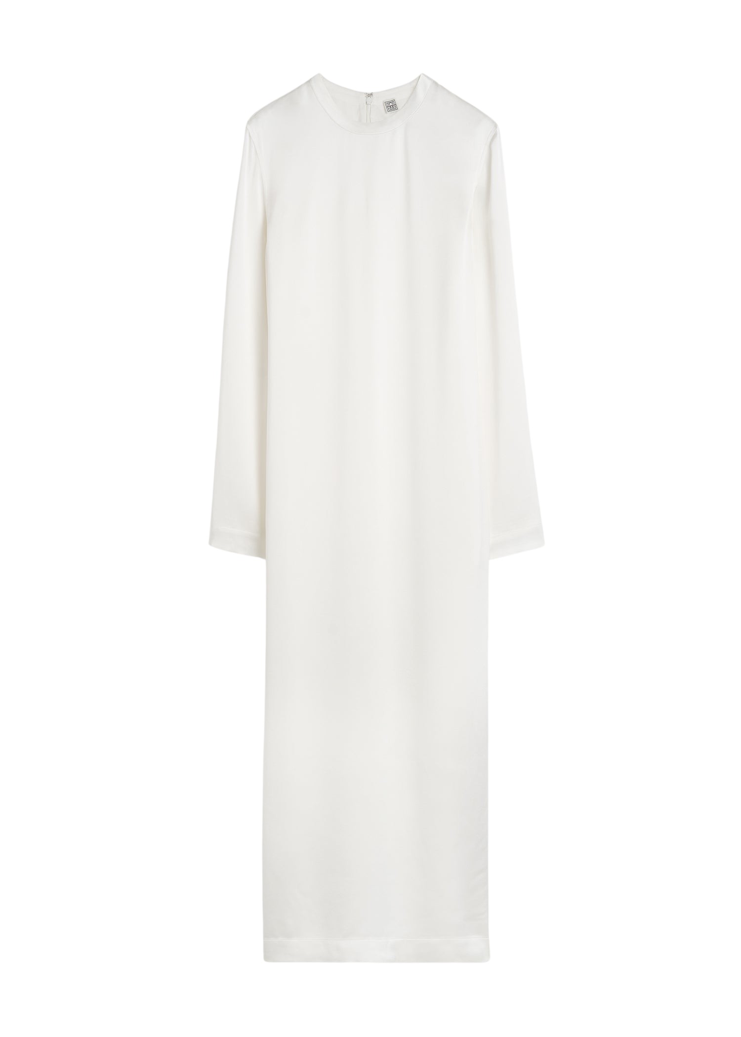 Toteme-Long-satin-dress-white19770_nobg Toteme Dresses with minimalist design at Luxury Shoes