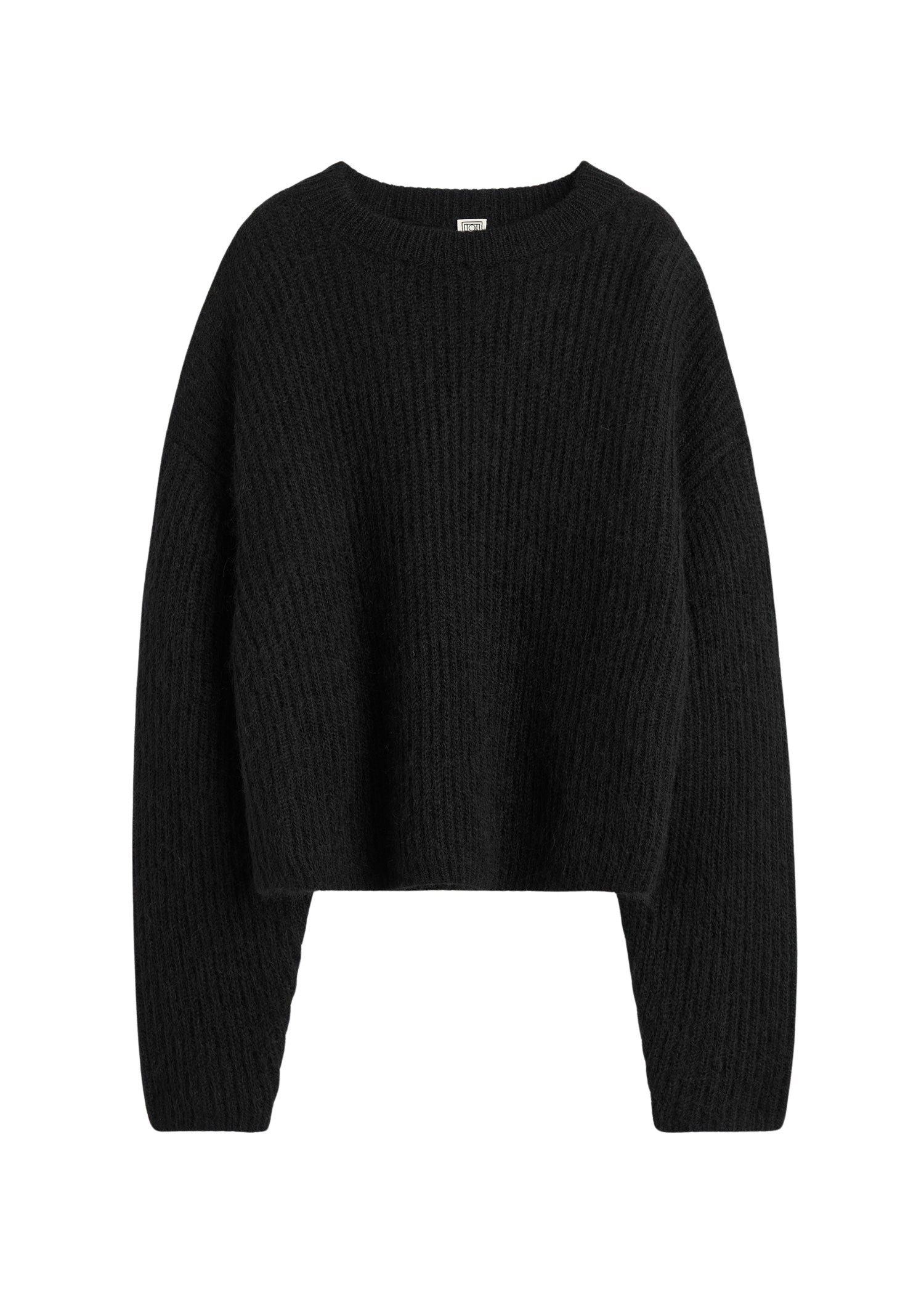 Toteme-Mohair-blend-rib-knit-black19677_nobg Toteme Knitwear with minimalist design at Luxury Shoes