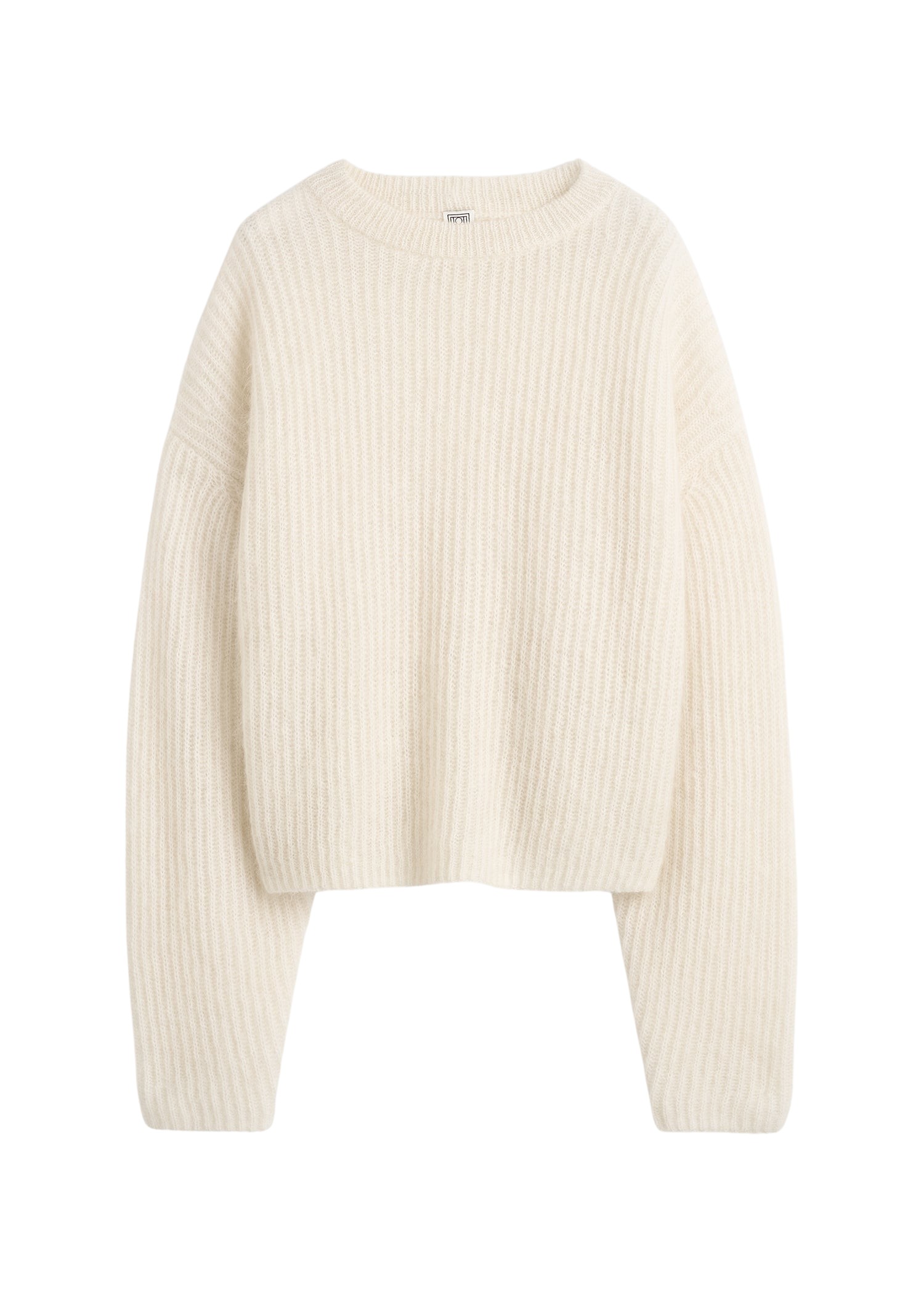 Toteme-Mohair-blend-rib-knit-ecru20543_nobg Toteme Knitwear with minimalist design at Luxury Shoes