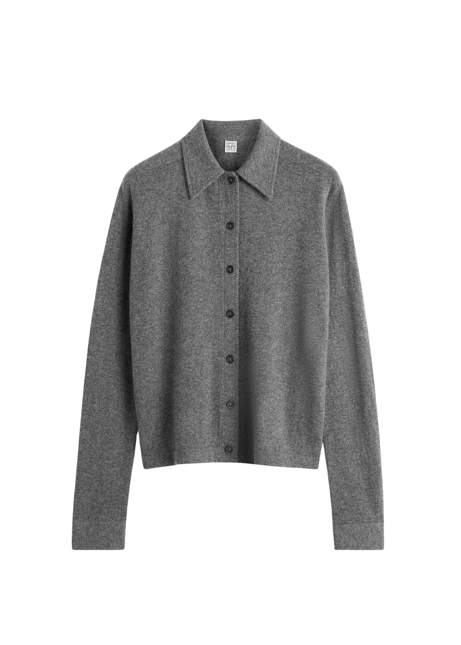 Toteme-Raglan-sleeve-cashmere-cardigan-dark-grey50497_nobg Toteme Knitwear with minimalist design at Luxury Shoes