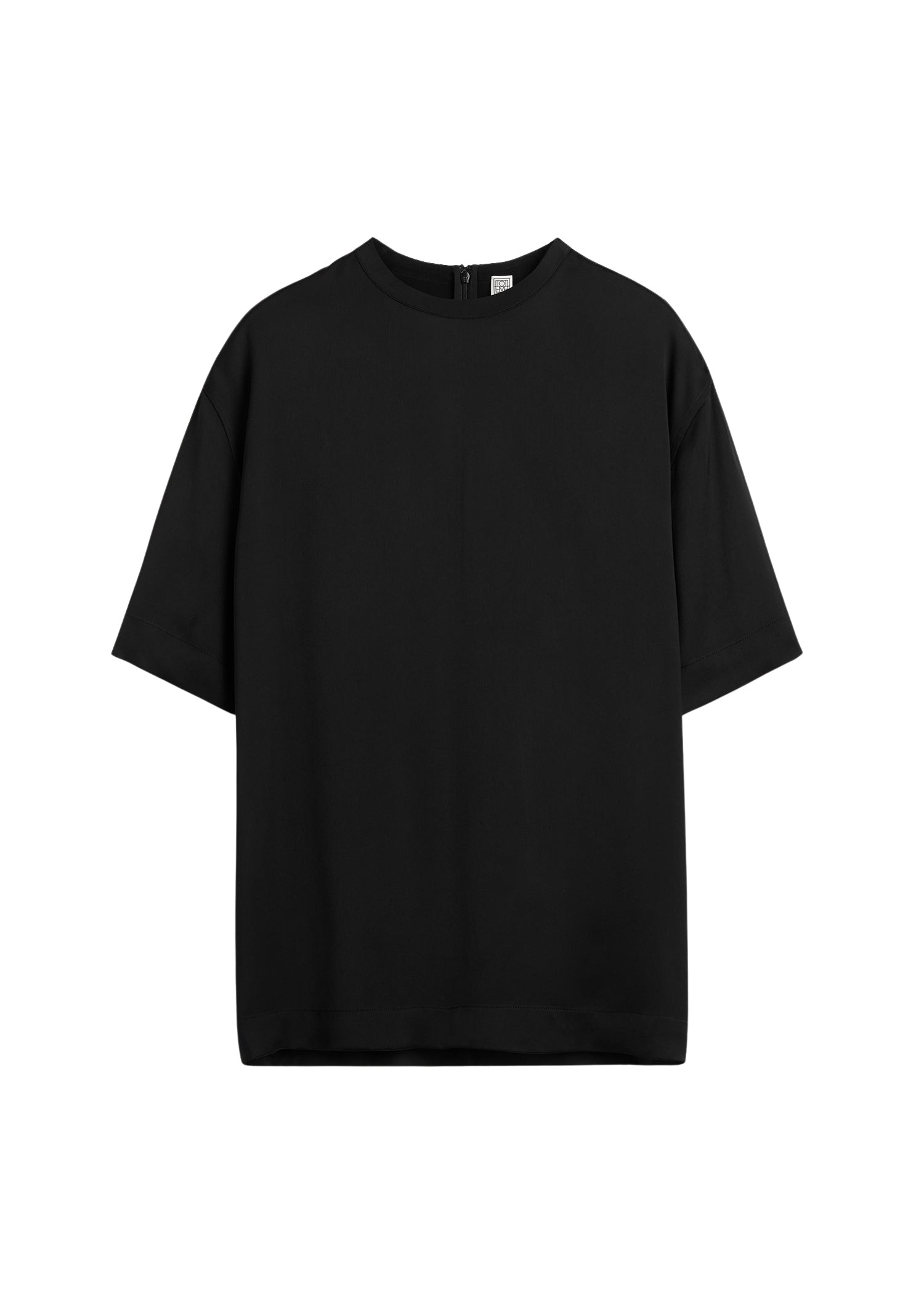 Toteme-Satin-tee-black56050_nobg Toteme Tops with minimalist design at Luxury Shoes
