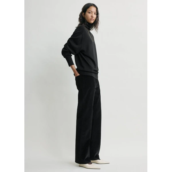 Straight cord trousers black - Image 3