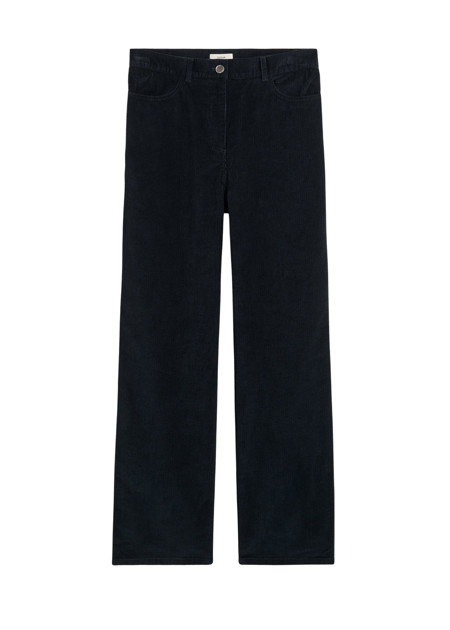 Toteme-Straight-cord-trousers-navy49407_nobg Toteme Pants with minimalist design at Luxury Shoes