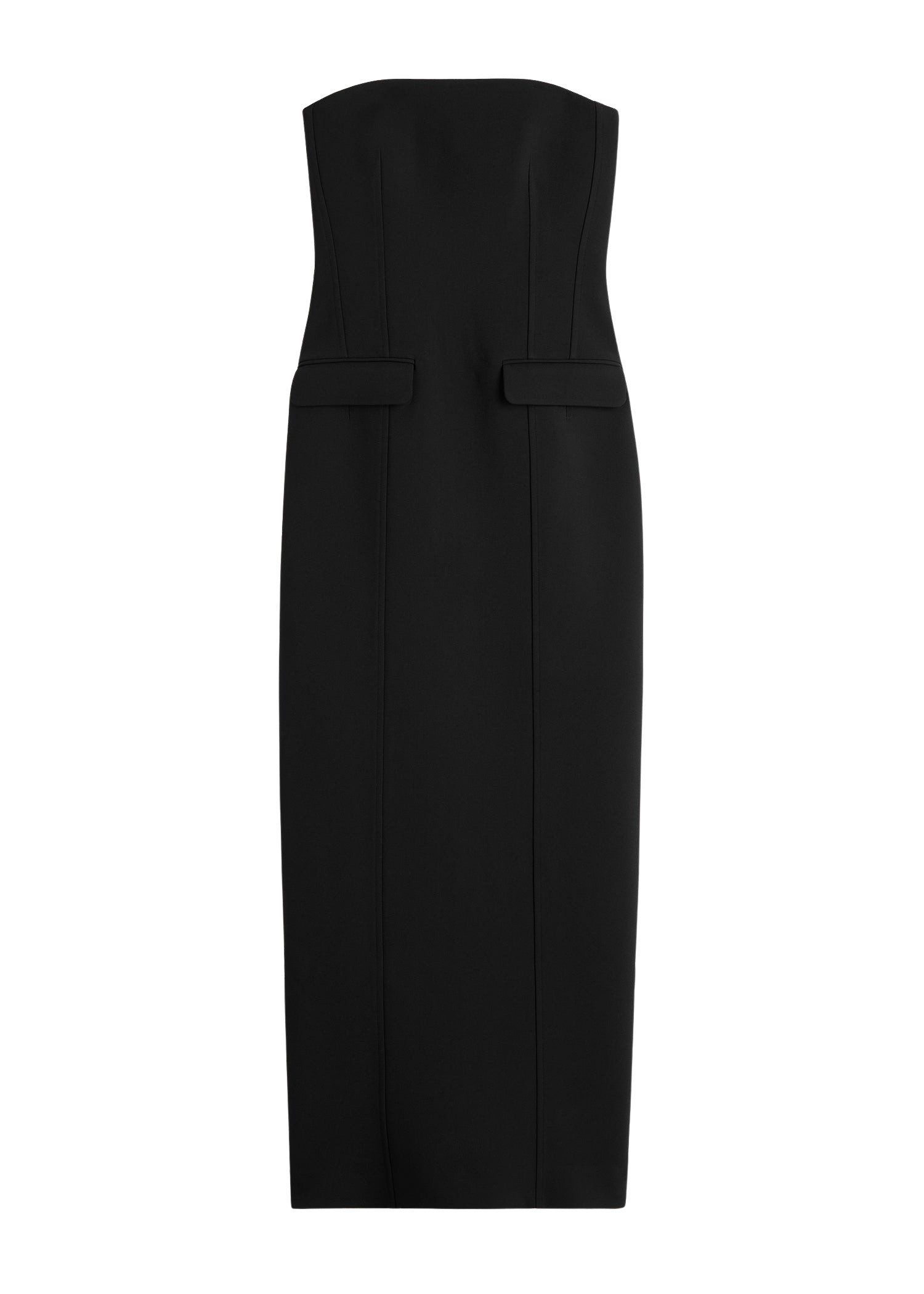 Toteme-Strapless-pocket-dress-black32760_nobg Toteme Dresses with minimalist design at Luxury Shoes