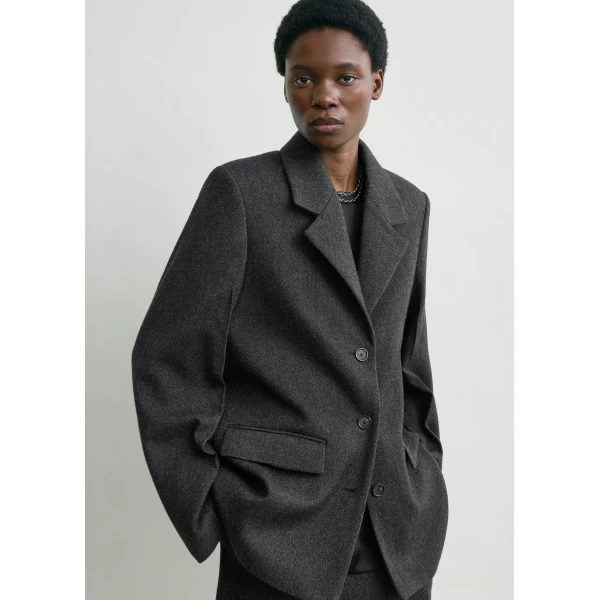 Twill suit jacket charcoal - Image 5