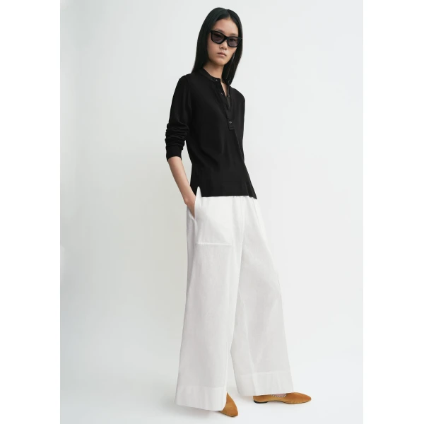 Wool silk knit black - Image 3