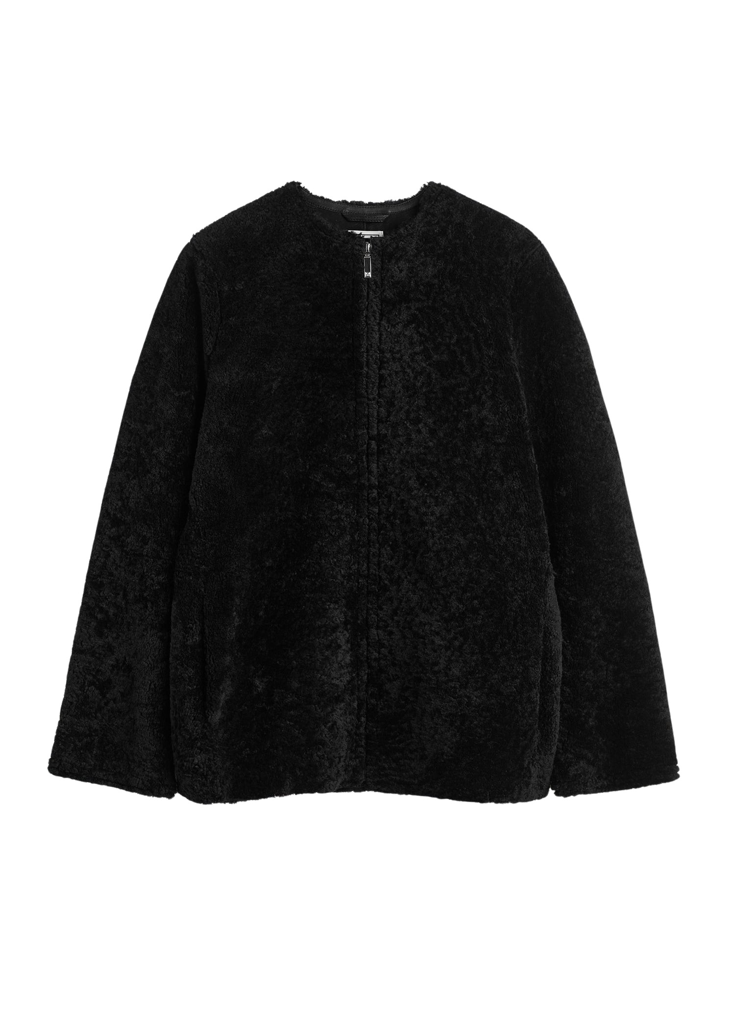 Toteme-Zipped-teddy-shearling-jacket-black45421_nobg Toteme Jackets with minimalist design at Luxury Shoes