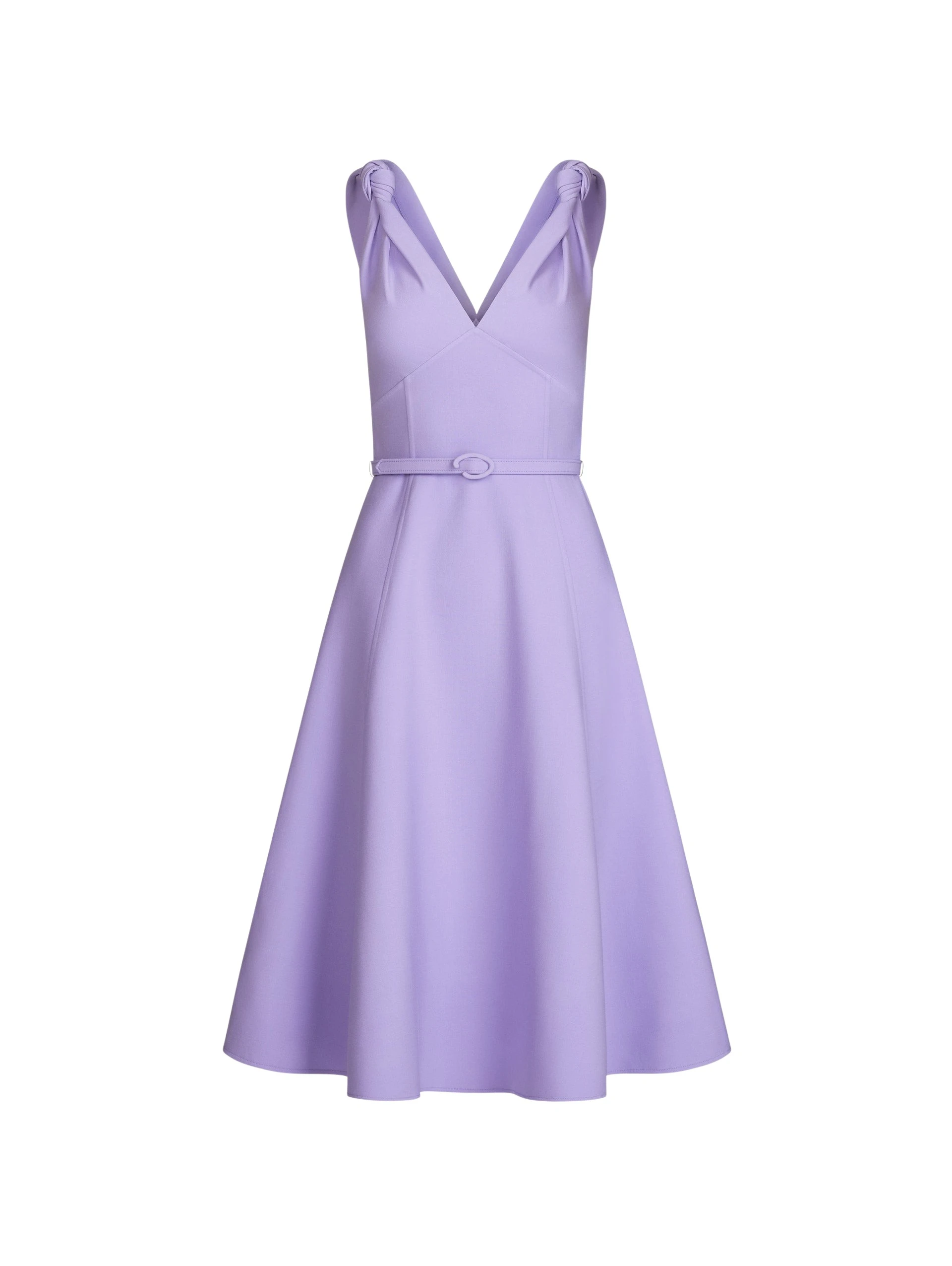 Twist-Detailed-Wool-Dress-Oscar-de-la-Renta-Dresses24145_nobg Oscar de la Renta Twist-Detailed Wool Dress - Oscar de la Renta Dresses - American Couture - Shop at Luxury Shoes