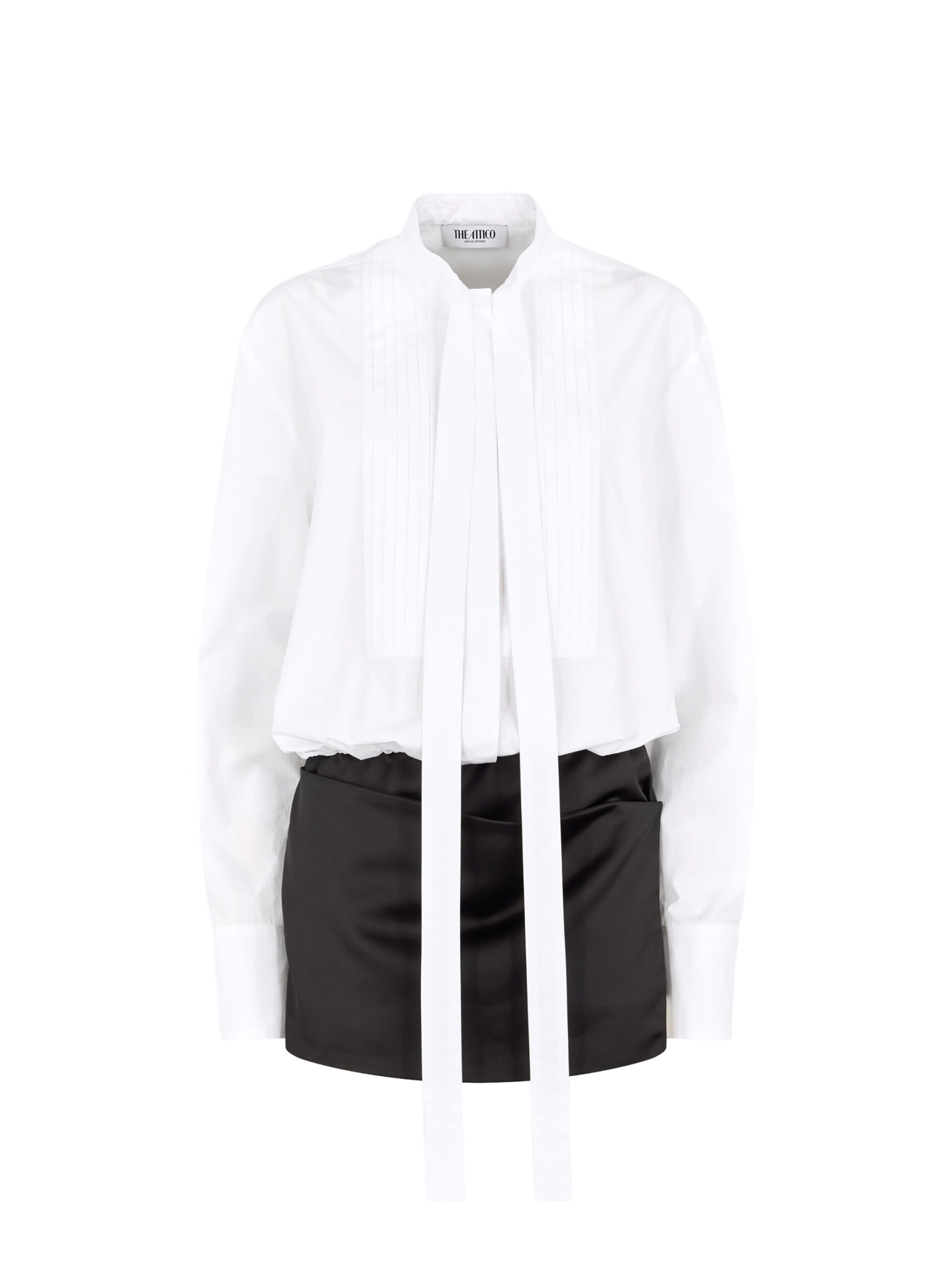 The Attico White And Black Mini Dress - The Attico Dresses - Designed by Gilda Ambrosio & Giorgia Tordini - Shop at Luxury Shoes The Attico White And Black Mini Dress - The Attico Dresses - Designed by Gilda Ambrosio & Giorgia Tordini - Shop at Luxury Shoes