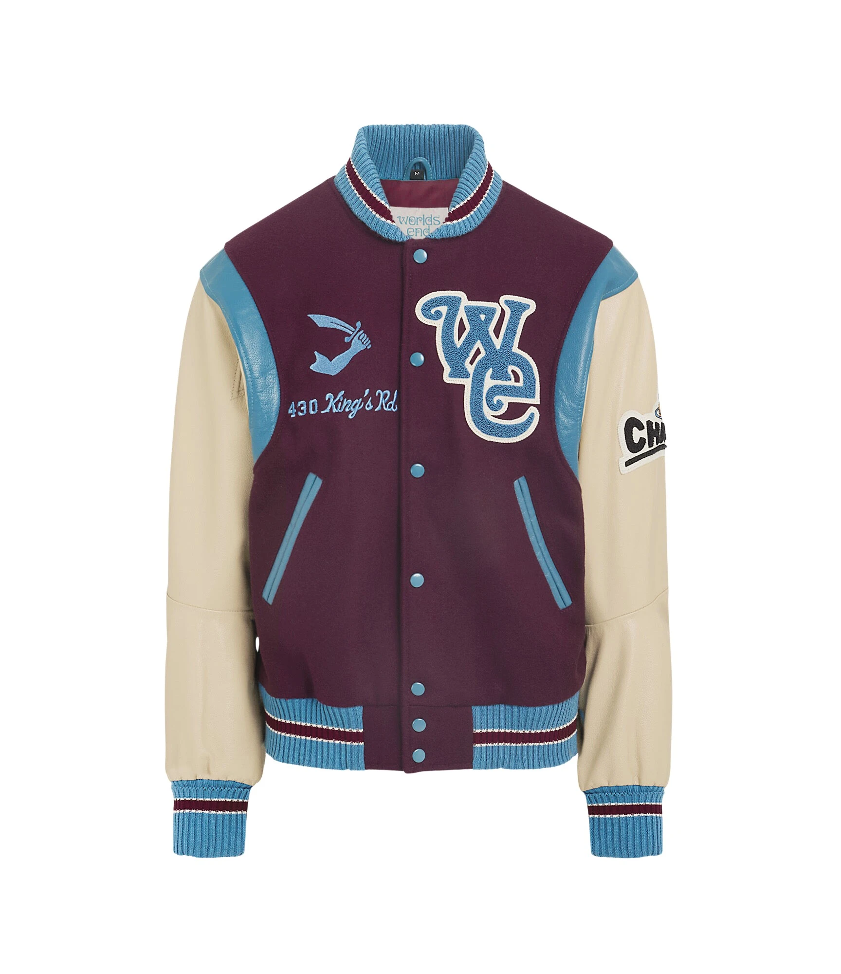 Worlds-End-Letterman-Jacket-Vivienne-Westwood-Jackets-522833_nobg Vivienne Westwood Worlds End Letterman Jacket - Vivienne Westwood Jackets - Punk Luxury - Shop at Luxury Shoes