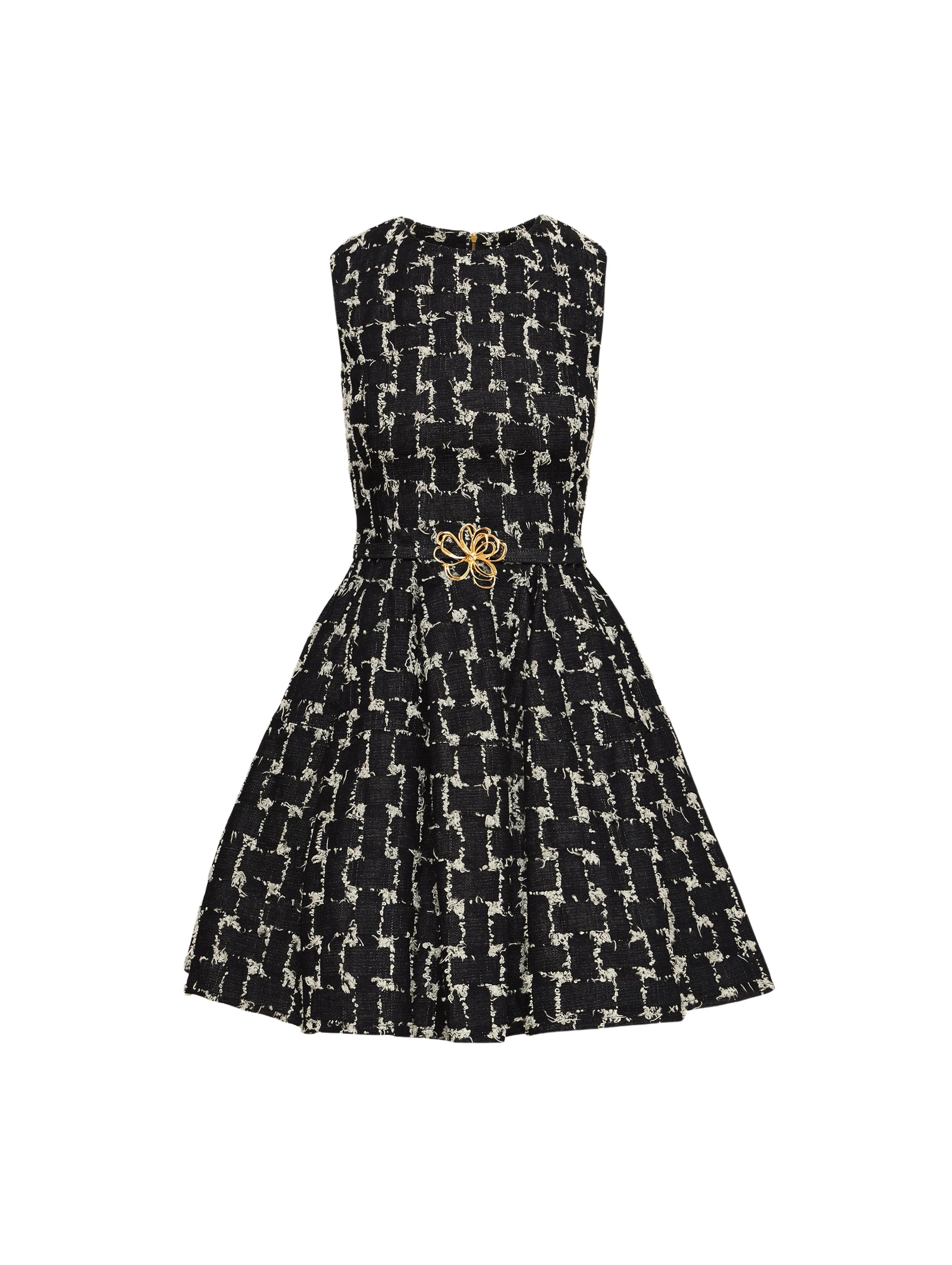 Woven-Denim-Jacquard-Mini-Dress-Oscar-de-la-Renta-Dresses97430_nobg Oscar de la Renta Woven Denim Jacquard Mini Dress - Oscar de la Renta Dresses - American Couture - Shop at Luxury Shoes