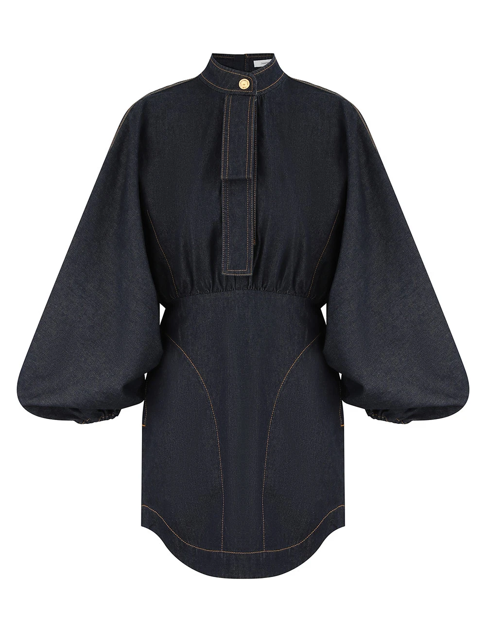Zimmermann Denim Gathered Mini Dress | Ready to Wear 2025 Collection Luxury Shoes Elevate your elegance in this Zimmermann Dresses from the 2025 resort wear edit