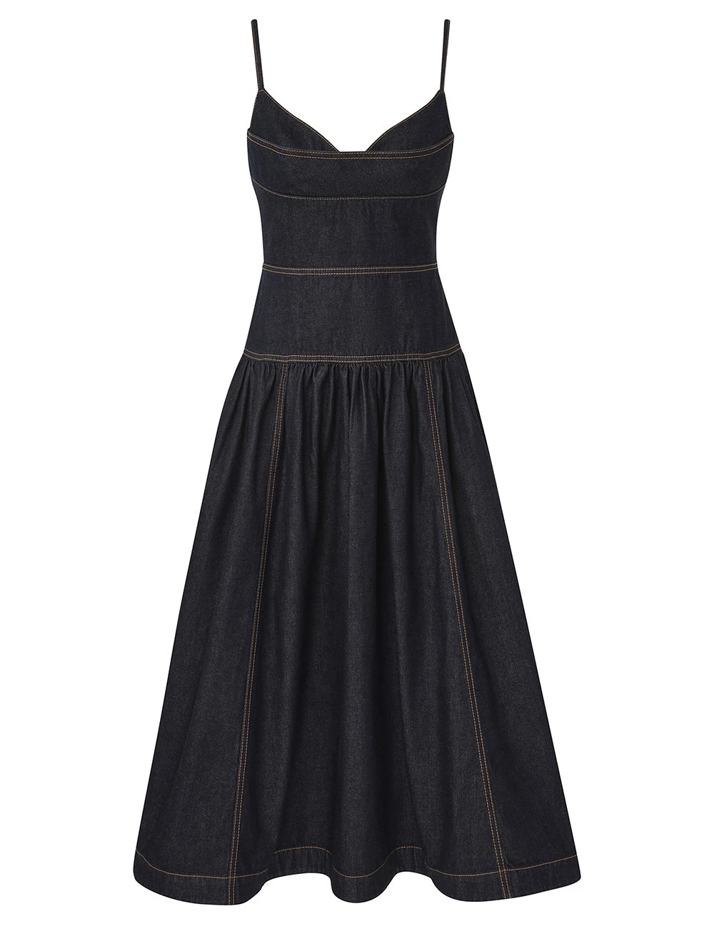 Zimmermann Denim Sleeveless Midi Dress | Ready to Wear 2025 Collection Luxury Shoes Elevate your elegance in this Zimmermann Dresses from the 2025 resort wear edit