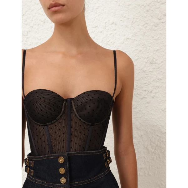 Elevate your elegance in this Zimmermann Bodysuit   from the 2025 resort wear edit
