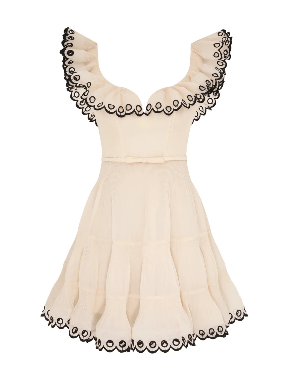 Zimmermann Embroidered Frilled Mini Dress | Ready to Wear 2025 Collection Luxury Shoes Elevate your elegance in this Zimmermann Dresses from the 2025 resort wear edit