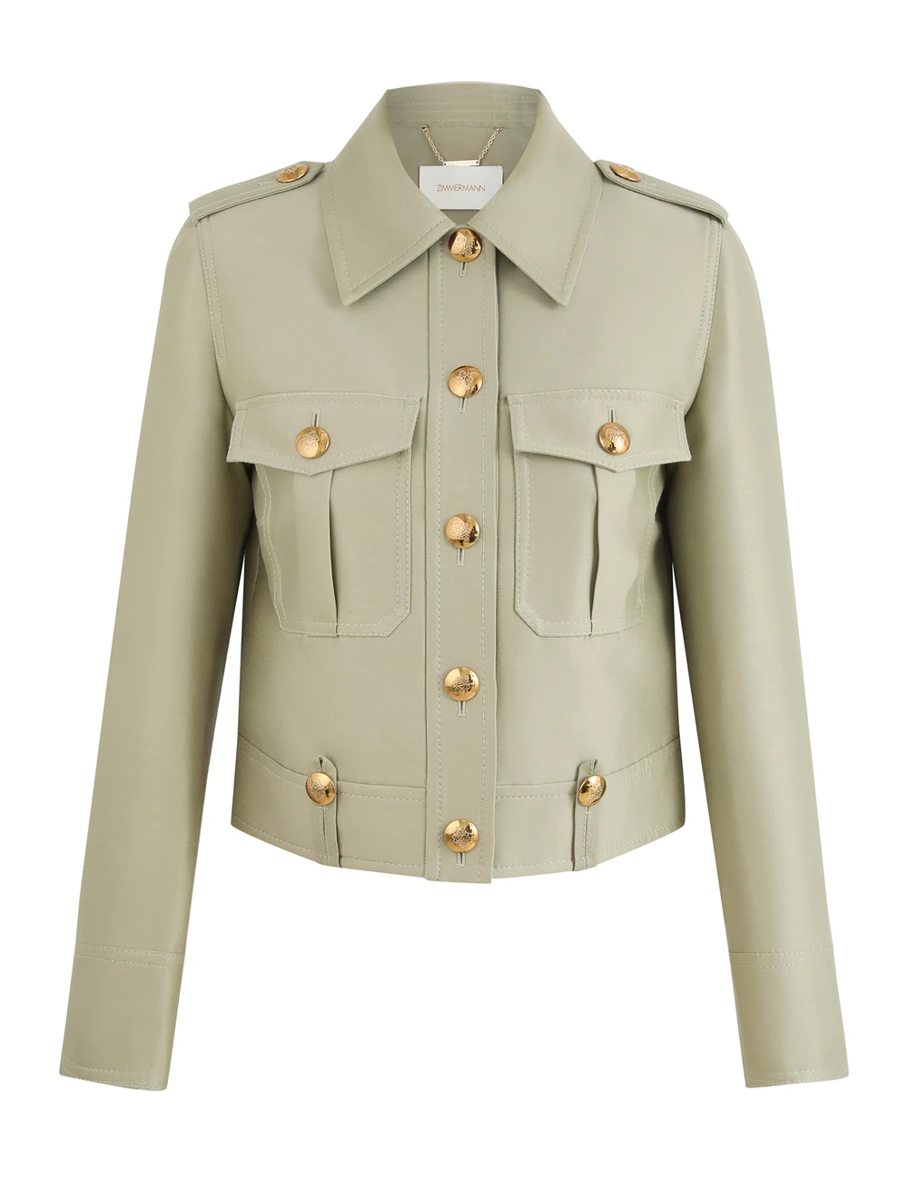 Zimmermann Rebellion Crop Utility Jacket | Ready to Wear 2025 Collection Luxury Shoes Elevate your elegance in this Zimmermann Jackets from the 2025 resort wear edit