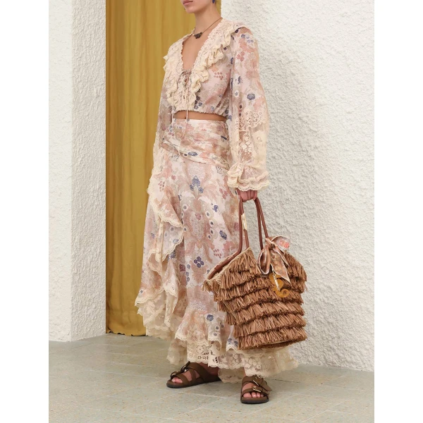 Elevate your elegance in this Zimmermann Skirts   from the 2025 resort wear edit