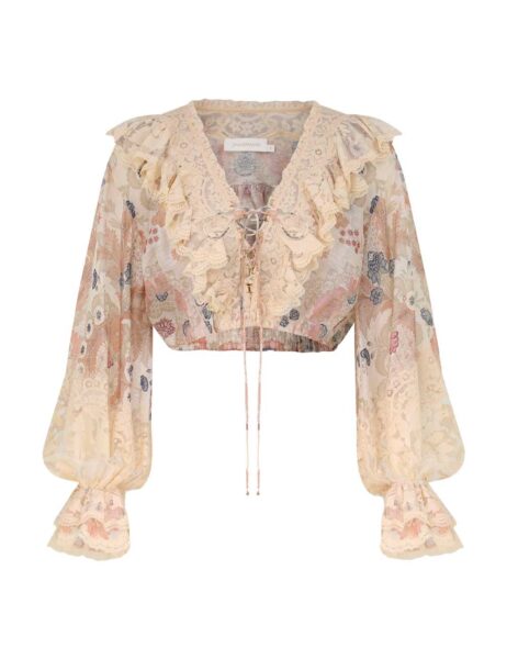 Elevate your elegance in this Zimmermann Tops   from the 2025 resort wear edit