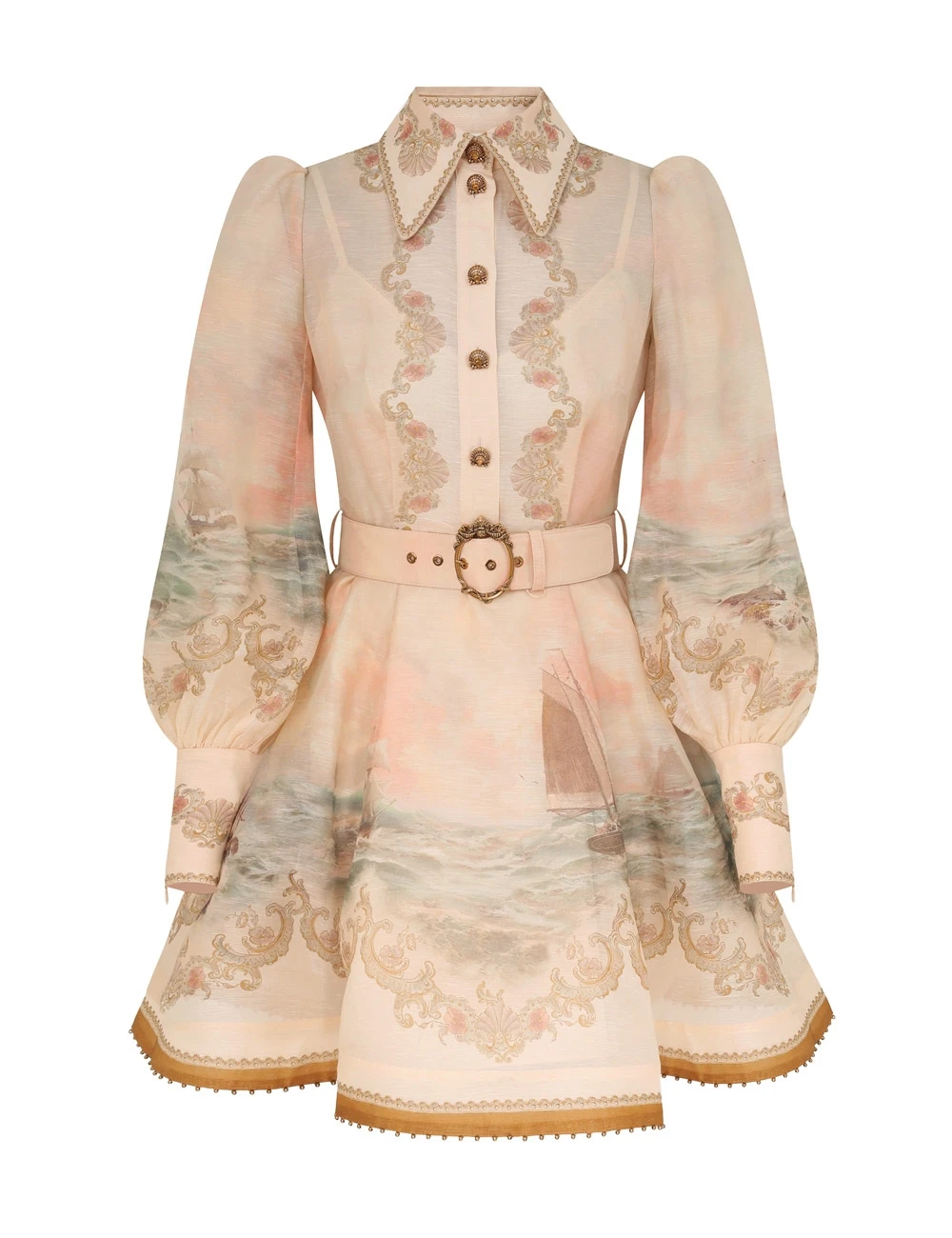 Zimmermann Rebellion Marine Mini Dress | Ready to Wear 2025 Collection Luxury Shoes Elevate your elegance in this Zimmermann Dresses from the 2025 resort wear edit