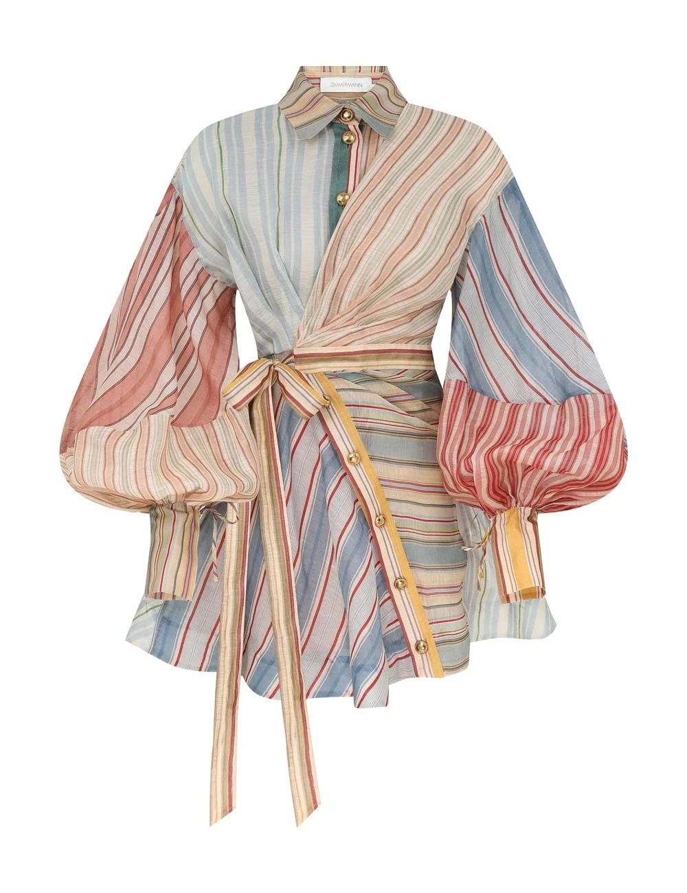 Zimmermann Rebellion Striped Mini Dress | Ready to Wear 2025 Collection Luxury Shoes Elevate your elegance in this Zimmermann Dresses from the 2025 resort wear edit