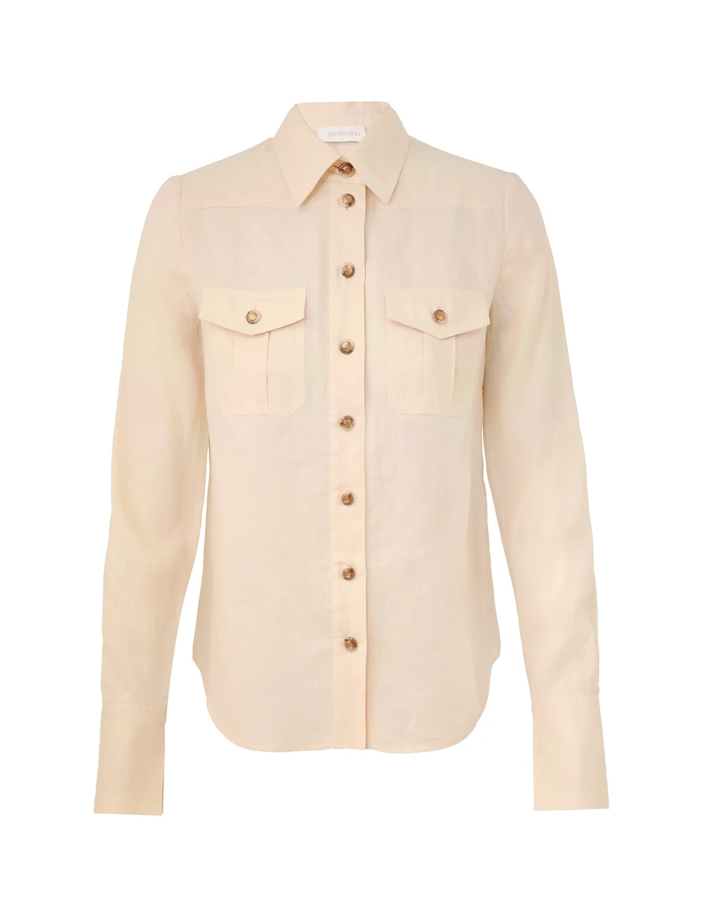 Zimmermann Safari Shirt | Ready to Wear 2025 Collection Luxury Shoes Elevate your elegance in this Zimmermann Tops from the 2025 resort wear edit