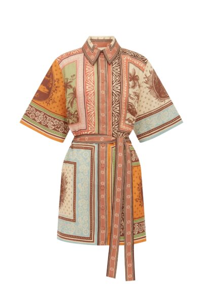 Alemais Alberta Mini Dress Sustainable Dresses with Alemais print -  Luxury Handbags Australian Designer