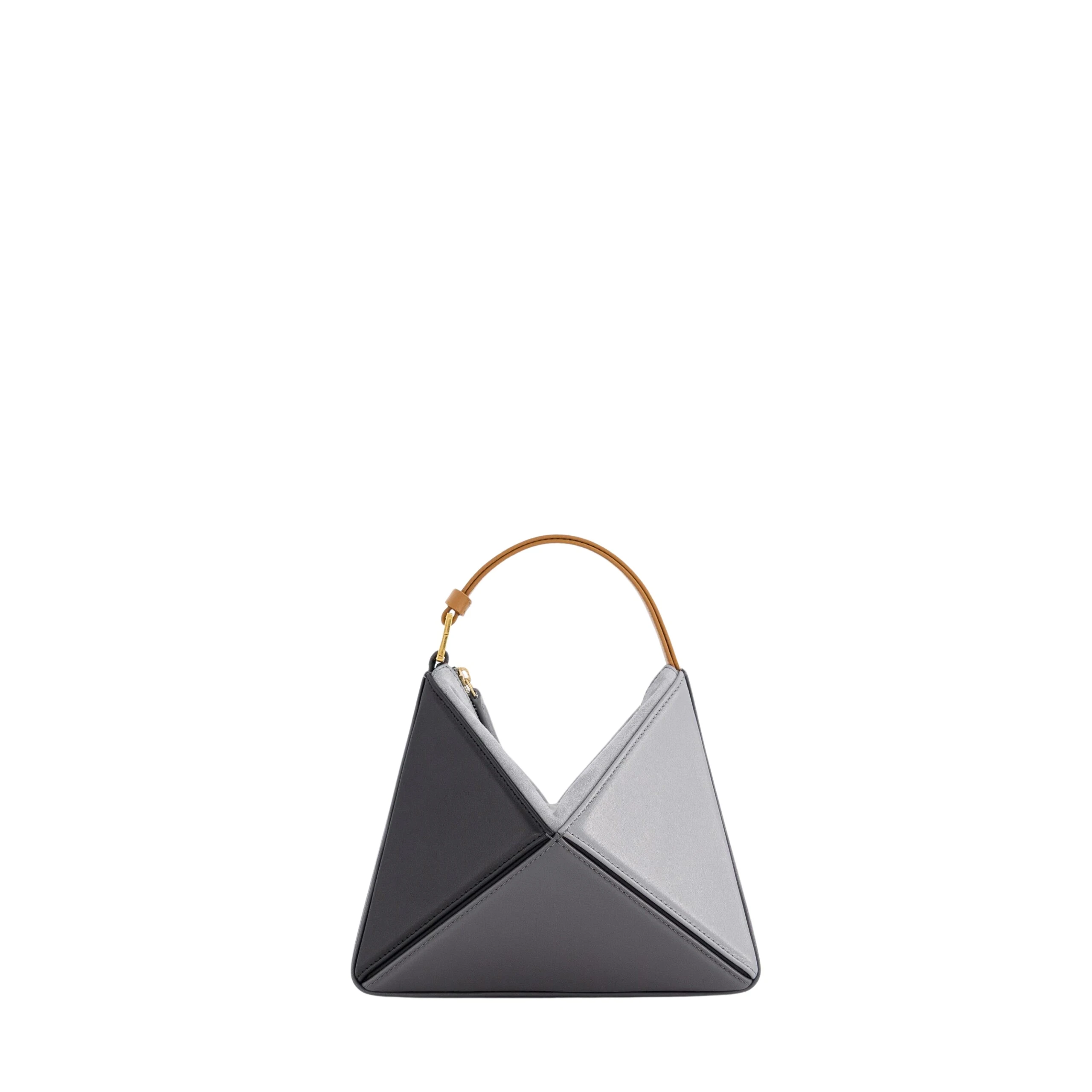 mlouye-Mini-Flex-Bag-Black-Gray-Bags-scaled21462_nobg Mlouye Mini Flex Bag - Black & Gray Bag a Architectural Leather Handbag in Black at Luxury Handbags Luxury