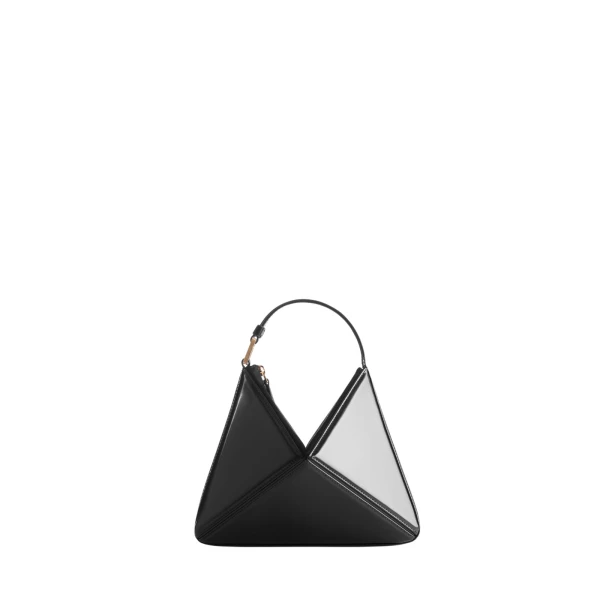 Mlouye Mini Flex Bag - Carbon Bag a Architectural Leather Handbag in Black at  Luxury Handbags Luxury