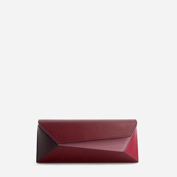 Mlouye Naomi Baguette - Cranberry Bag a Architectural Leather Handbag in Red at  Luxury Handbags Luxury
