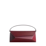Mlouye Naomi Baguette - Cranberry Bag a Architectural Leather Handbag in Red at  Luxury Handbags Luxury