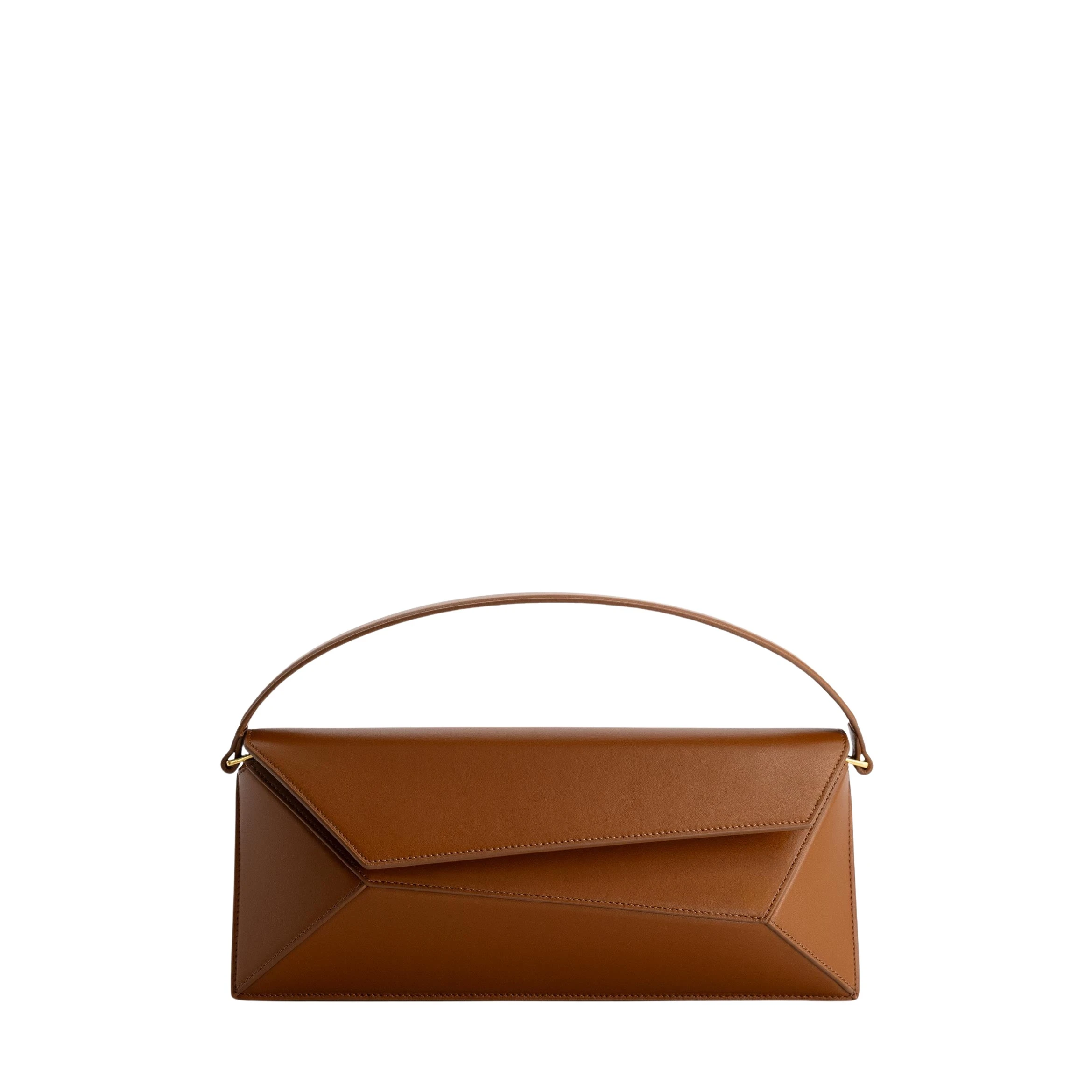 mlouye-Naomi-Baguette-Tan-Bags62878_nobg Mlouye Naomi Baguette - Tan Bag a Architectural Leather Handbag in Brown at Luxury Handbags Luxury