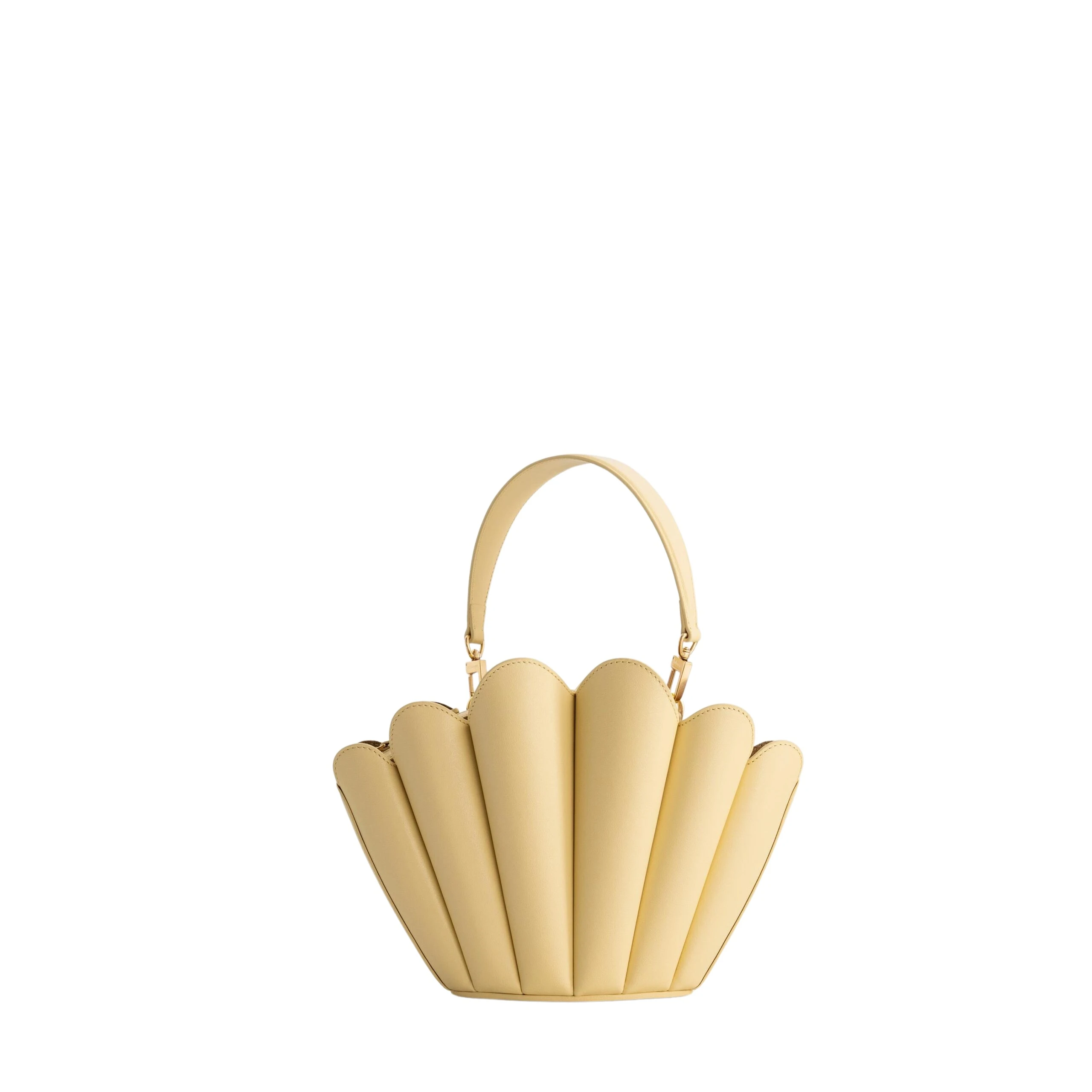 mlouye-Seashell-Crossbody-Butter-Bags-scaled21390_nobg Mlouye Seashell Crossbody - Butter Bag a Architectural Leather Handbag in Yellow at Luxury Handbags Luxury