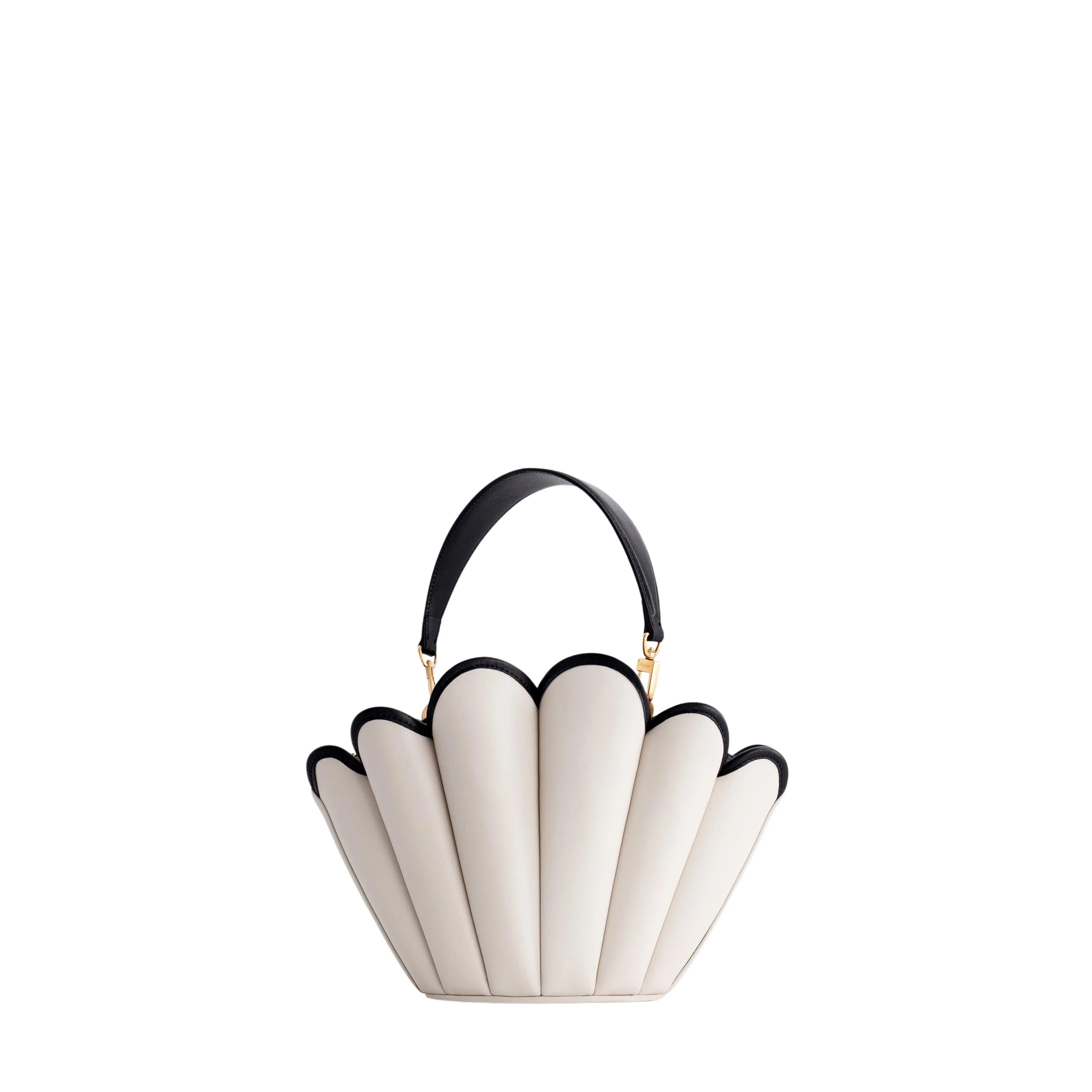 mlouye-Seashell-Crossbody-Off-White-Bags46279_nobg Mlouye Seashell Crossbody - Off White Bag a Architectural Leather Handbag in Ivory at Luxury Handbags Luxury