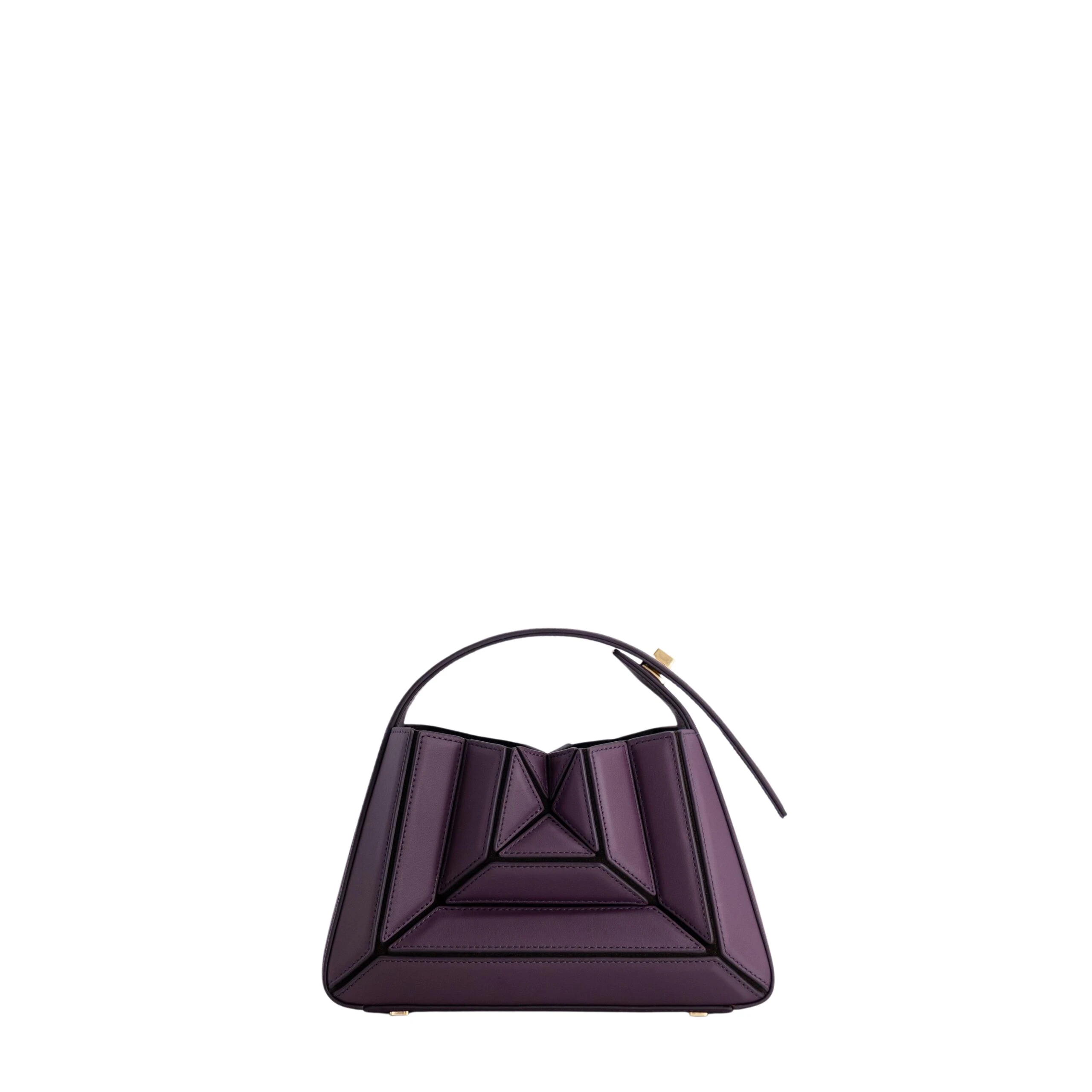 mlouye-Sera-Mia-Dark-Grapes-Bags-scaled99689_nobg Mlouye Sera Mia - Dark Grapes Bag a Architectural Leather Handbag in Brown at Luxury Handbags Luxury