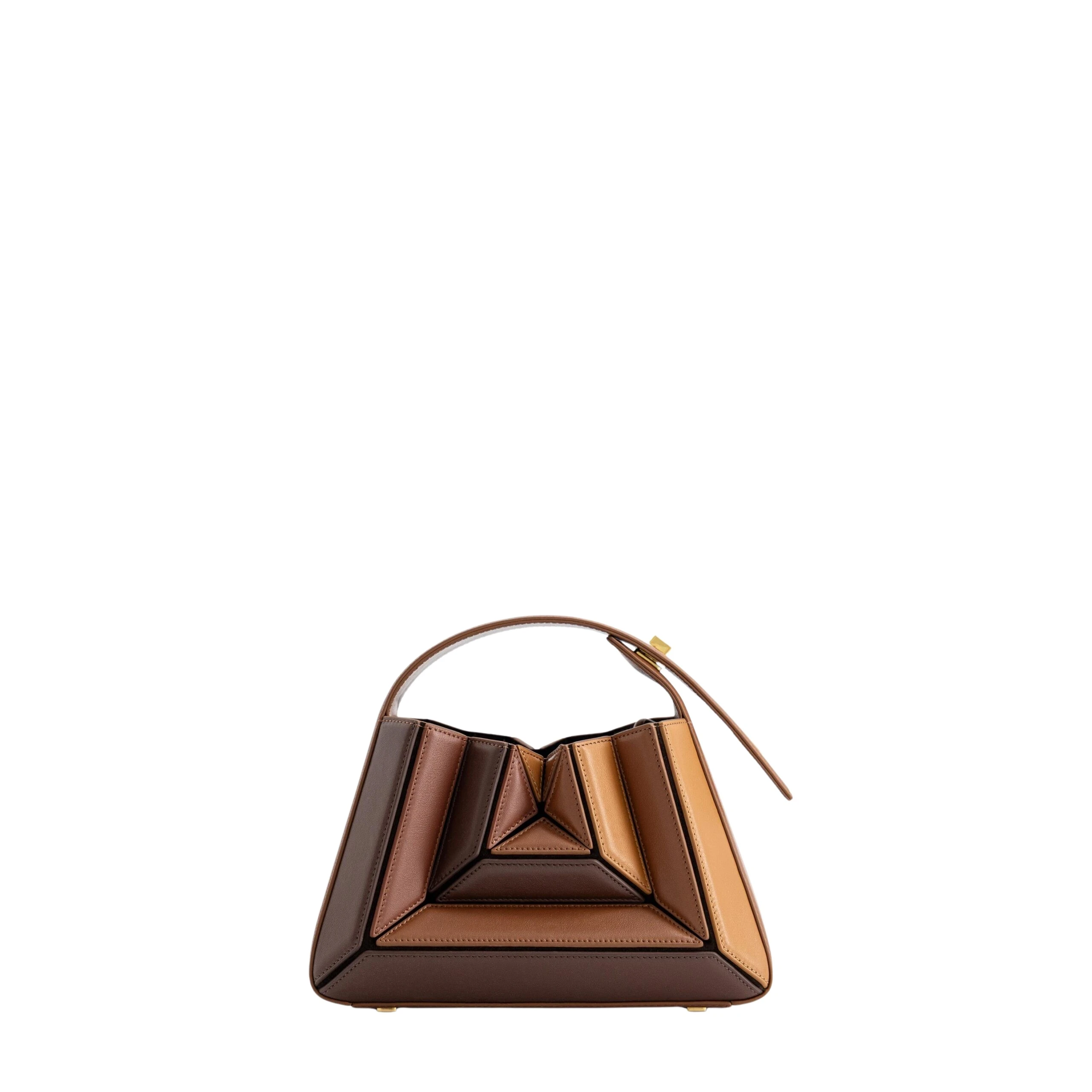 mlouye-Sera-Mia-Praline-Bags-scaled32797_nobg Mlouye Sera Mia - Praline Bag a Architectural Leather Handbag in Brown at Luxury Handbags Luxury