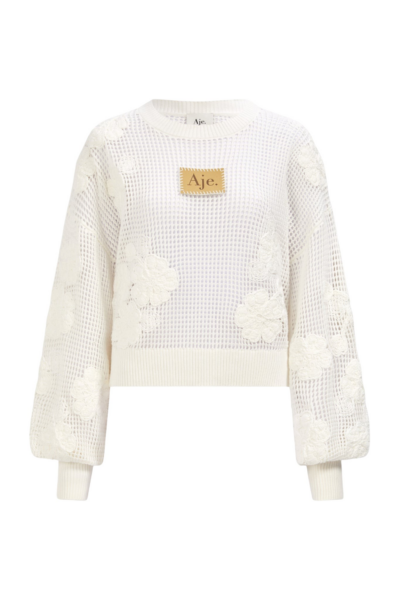 Aje Ivory Knitwear