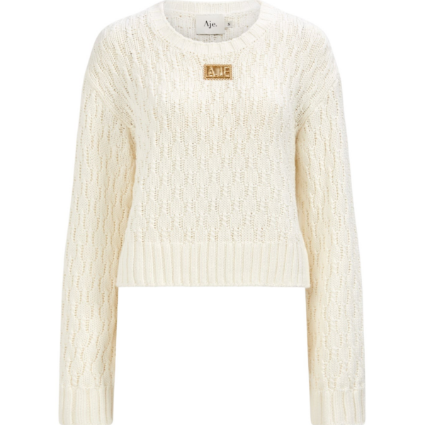 Aje Ivory Knitwear