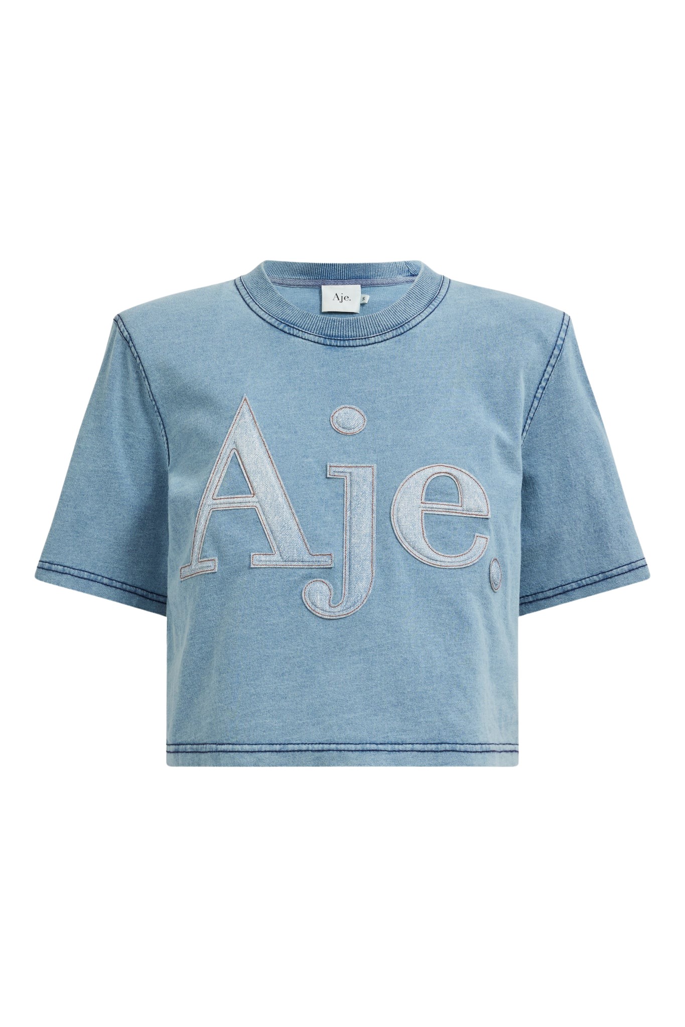 Aje-aus-Tops-Oceane-Crop-Tee41417_nobg Aje Blue Tops