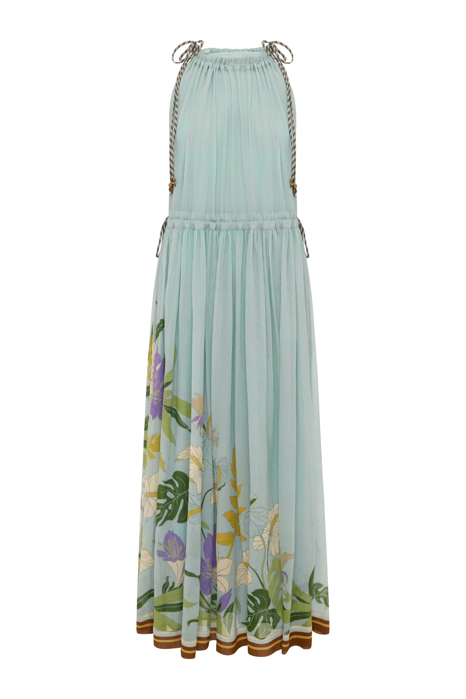 Alfie Sleeveless Midi Dress by Alemais - Dresses Alemais Alfie Sleeveless Midi Dress Sustainable Dresses with Alemais print - Luxury Handbags Australian Designer