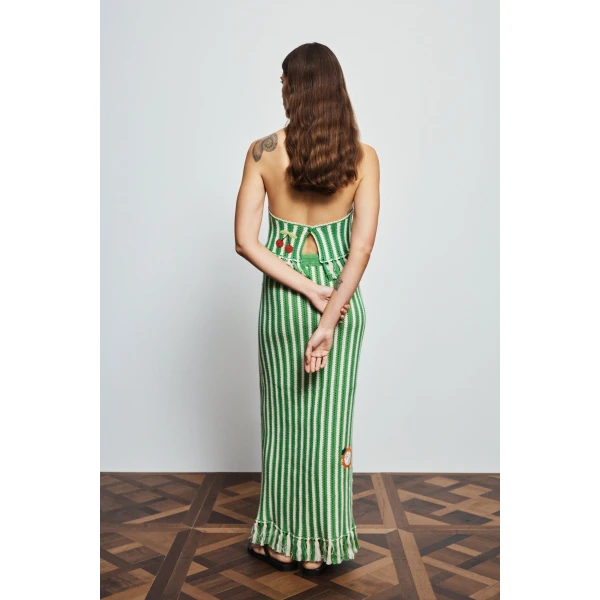 Alemais Sundae Green Skirt  Sustainable Skirts with Alemais print -  Luxury Handbags Australian Designer